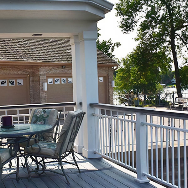 AFCO Series 225 Aluminum Railing - Sleek Horizontal Metal Railings